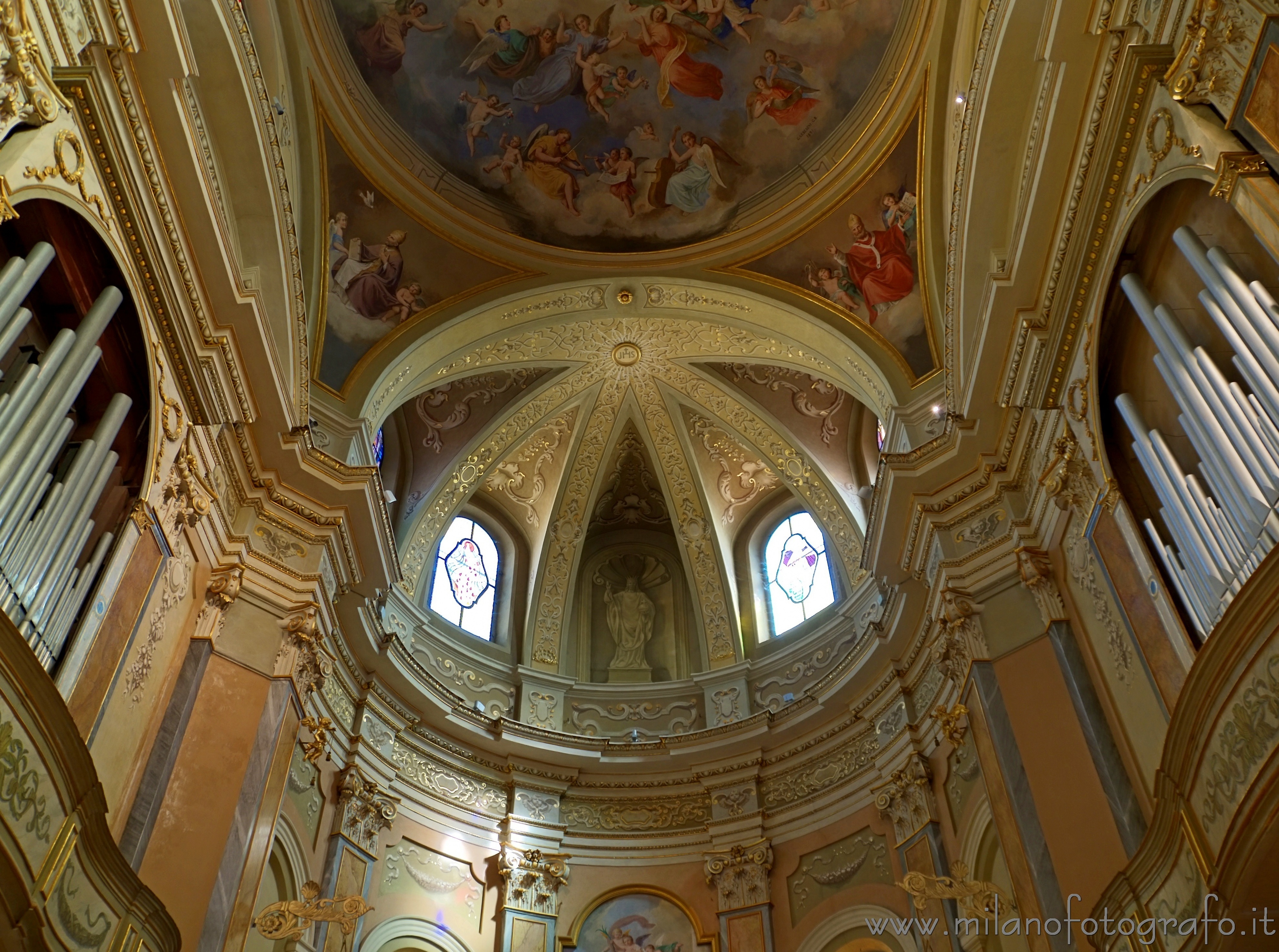 Cilavegna (Pavia, Italy) - Aps of the Church of the Saints Peter and Paul